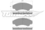 TOMEX Brakes Piduriklotsi komplekt,  ketaspidur TX 12-47