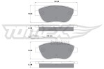TOMEX Brakes Piduriklotsi komplekt,  ketaspidur TX 12-482