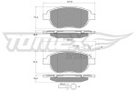 TOMEX Brakes Piduriklotsi komplekt,  ketaspidur TX 12-49