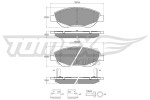 TOMEX Brakes Piduriklotsi komplekt,  ketaspidur TX 12-501