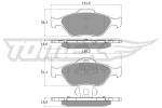 TOMEX Brakes Piduriklotsi komplekt,  ketaspidur TX 12-55