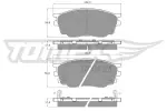 TOMEX Brakes Piduriklotsi komplekt,  ketaspidur TX 12-57