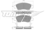 TOMEX Brakes Piduriklotsi komplekt,  ketaspidur TX 12-65