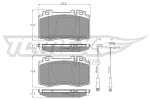 TOMEX Brakes Piduriklotsi komplekt,  ketaspidur TX 12-811