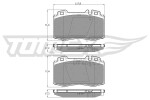TOMEX Brakes  Piduriklotsi komplekt,ketaspidur TX 12-81
