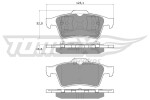 TOMEX Brakes Piduriklotsi komplekt,  ketaspidur TX 12-95