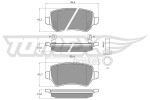 TOMEX Brakes Piduriklotsi komplekt,  ketaspidur TX 12-97