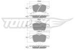 TOMEX Brakes Piduriklotsi komplekt,  ketaspidur TX 13-00