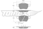 TOMEX Brakes Piduriklotsi komplekt,  ketaspidur TX 13-13