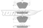 TOMEX Brakes Piduriklotsi komplekt,  ketaspidur TX 13-25