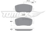 TOMEX Brakes Piduriklotsi komplekt,  ketaspidur TX 13-341