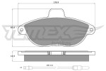 TOMEX Brakes Piduriklotsi komplekt,  ketaspidur TX 13-35