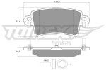 TOMEX Brakes Piduriklotsi komplekt,  ketaspidur TX 13-52