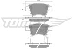 TOMEX Brakes Piduriklotsi komplekt,  ketaspidur TX 13-62