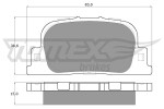 TOMEX Brakes Piduriklotsi komplekt,  ketaspidur TX 13-71