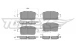 TOMEX Brakes Piduriklotsi komplekt,  ketaspidur TX 13-76