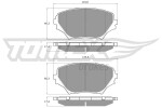 TOMEX Brakes Piduriklotsi komplekt,  ketaspidur TX 13-85