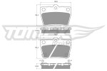 TOMEX Brakes Piduriklotsi komplekt,  ketaspidur TX 13-86