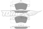 TOMEX Brakes Piduriklotsi komplekt,  ketaspidur TX 13-911