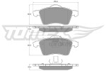 TOMEX Brakes Piduriklotsi komplekt,  ketaspidur TX 13-91