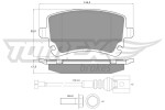 TOMEX Brakes Piduriklotsi komplekt,  ketaspidur TX 13-96