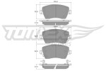 TOMEX Brakes Piduriklotsi komplekt,  ketaspidur TX 14-161