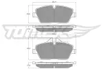 TOMEX Brakes Piduriklotsi komplekt,  ketaspidur TX 14-33