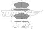 TOMEX Brakes Piduriklotsi komplekt,  ketaspidur TX 14-39