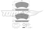 TOMEX Brakes Piduriklotsi komplekt,  ketaspidur TX 14-401