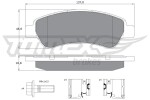 TOMEX Brakes Piduriklotsi komplekt,  ketaspidur TX 14-41