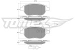 TOMEX Brakes Piduriklotsi komplekt,  ketaspidur TX 14-45