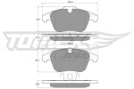 TOMEX Brakes Piduriklotsi komplekt,  ketaspidur TX 14-47