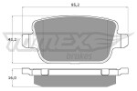 TOMEX Brakes Piduriklotsi komplekt,  ketaspidur TX 14-48