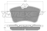 TOMEX Brakes Piduriklotsi komplekt,  ketaspidur TX 14-55