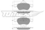 TOMEX Brakes Piduriklotsi komplekt,  ketaspidur TX 14-71
