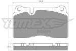 TOMEX Brakes Piduriklotsi komplekt,  ketaspidur TX 14-73