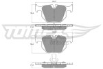 TOMEX Brakes Piduriklotsi komplekt,  ketaspidur TX 14-81