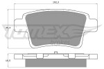 TOMEX Brakes Piduriklotsi komplekt,  ketaspidur TX 14-82