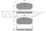 TOMEX Brakes Piduriklotsi komplekt,  ketaspidur TX 14-95