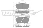 TOMEX Brakes Piduriklotsi komplekt,  ketaspidur TX 14-96