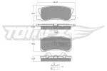 TOMEX Brakes Piduriklotsi komplekt,  ketaspidur TX 15-04