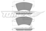 TOMEX Brakes Piduriklotsi komplekt,  ketaspidur TX 15-19