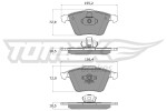 TOMEX Brakes  Piduriklotsi komplekt,ketaspidur TX 15-26