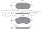 TOMEX Brakes Piduriklotsi komplekt,  ketaspidur TX 15-54