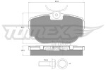 TOMEX Brakes Piduriklotsi komplekt,  ketaspidur TX 15-59