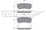 TOMEX Brakes Piduriklotsi komplekt,  ketaspidur TX 15-64