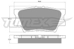 TOMEX Brakes Piduriklotsi komplekt,  ketaspidur TX 15-73