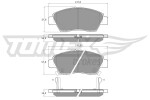 TOMEX Brakes Piduriklotsi komplekt,  ketaspidur TX 15-76