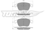 TOMEX Brakes Piduriklotsi komplekt,  ketaspidur TX 15-93