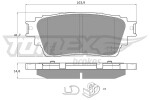 TOMEX Brakes  Piduriklotsi komplekt,ketaspidur TX 15-98